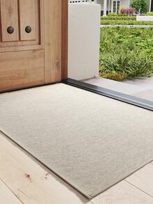 1 tấm thảm chùi chân dệt họa tiết, màu kaki/xám, thảm chùi chân ngoài trời phong cách Bắc Âu, đế cao su chống trượt, chống trầy xước, dễ vệ sinh, không chặn cửa, thích hợp cho trang trí nhà trong nhà, ngoài trời, nhà bếp, phòng ăn, sân vườn, nhà để xe - Màu Khaki - Xem 15