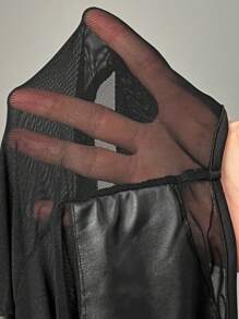 Slaydiva Women's Sleeveless Lace Patchwork Tight Romper