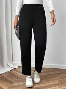 EMERY ROSE Women's Winter Thermal Lined Warm Straight-Leg Pants