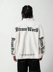 SHEIN Explorewe 青少年男孩舒适休闲连帽毛绒夹克