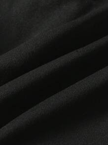 Manfinity EMRG sweat-shirt à capuche zippé avec imprimé slogan pour hommes, pour une utilisation casual, automne/hiver, sortie, manches longues, zip complet, idéal pour les amis, le mari, le petit-ami