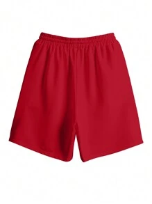 Manfinity Dauomo Men's Casual USA Flag Printed Top And Shorts Set, Summer - Red - View 3