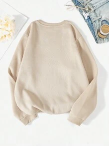 INAWLY Women's Crew Neck Long Sleeve Casual Letter Printed Sweatshirt,Long Sleeve Tops Graduation,Back To School Outfits,Graduation,Teacher Outfits For Women,Back To School