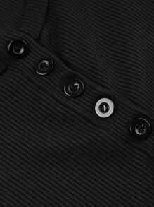 INAWLY Áo thun polo cổ bẻ in chữ thập giản dị dành cho nữ, áo thun họa tiết mùa hè dành cho nữ - màu đen - Xem 6