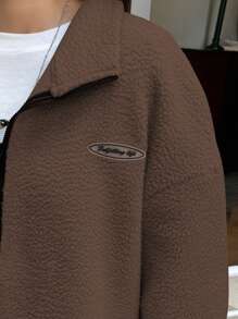 DAZY Sudadera con capucha de terciopelo desmontable de otoño e invierno casual