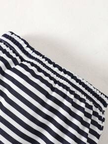 Conjunto de ropa con estampado de león para recién nacido, ropa de bebé niño - Azul - Ver 4