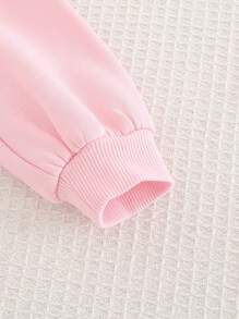 Bộ 2 áo nỉ Raglan trang trí nơ lớn cho bé gái và quần hoa cạp chun - Nhiều màu - Xem 11