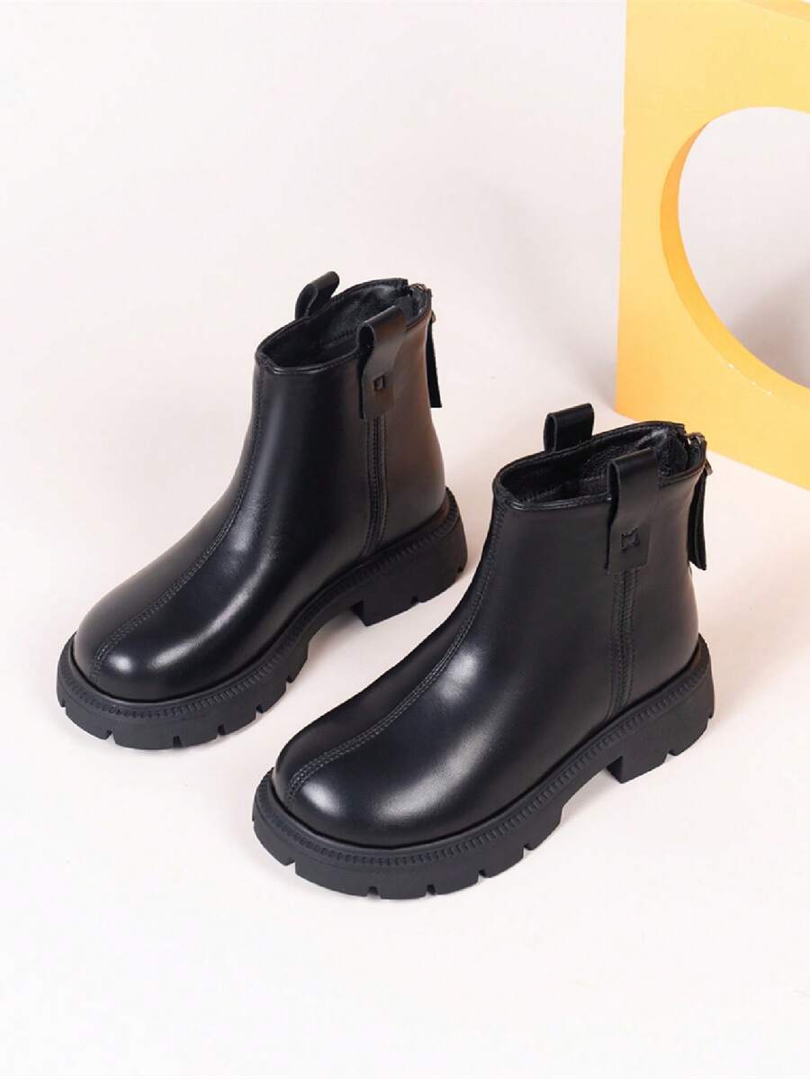 儿童时尚百搭休闲简约中筒靴