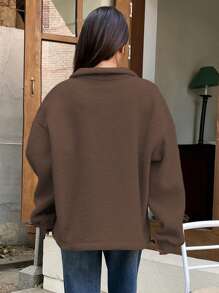 DAZY Sudadera con capucha de terciopelo desmontable de otoño e invierno casual