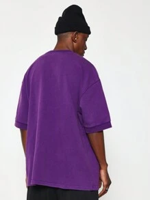 SUMWON Heavyweight Oversized Washed Tee With Number Graphic Print