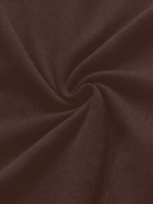 Sweetra 女式纯色露肩侧开衩下摆修身连衣裙，夏季迷你短款女装 - 咖啡棕 - 查看 4