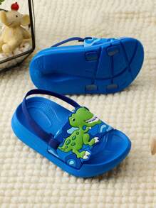 Boys' Summer Casual Lightweight Breathable Fashion Cartoon Flat Sandals - Royal Blue - View 4