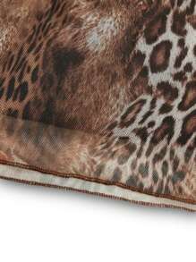 SHEIN SXY Váy họa tiết da báo thời trang dành cho nữ, mùa hè - Nhiều màu - Xem 6