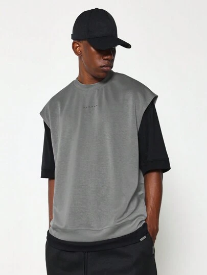 SUMWON Streetwear High Neck Half Sleeve Sweatshirt Winter Casual Athletic Training Workout Athleisure Sports Pull Over