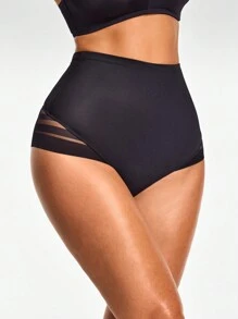 SHEIN Shape Ropa interior moldeadora de cintura media, moldeador corporal con levantador de glúteos y control de abdomen y cintura