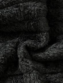 SHEIN 3 件套男婴秋冬保暖套装：黑色连帽背心、浅绿色针织运动衫和运动裤 - 时尚与舒适的完美结合，男婴服装 - 綠色 - 查看 6