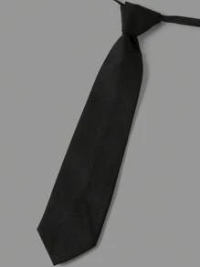 2pcs Tween Boys Casual Korean Style Collared Solid Woven Shirt With Knitted Vest & Solid Woven Straight Leg Pants Set - Multicolor - View 10