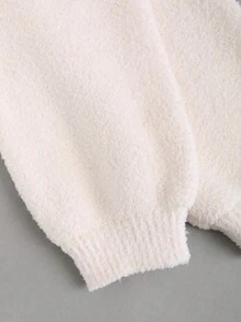 SHEIN Unity 女士秋冬蝴蝶结装饰灯笼袖开衫