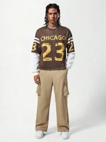 2pcs Casual Comfortable Teenage Boys Long Sleeve Hoodie And Trousers Set - Multicolor - View 3
