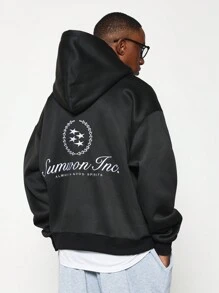 SUMWON Sumwon Inc Always Good Spirits Pullover Hoodie Premium Embroidered Logo Casual Athletic Sweatshirt Winter Comfort Streetwear Classic Loungewear