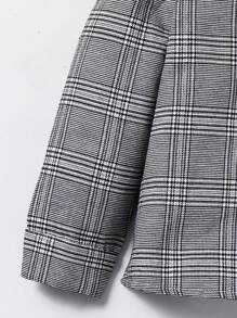 2pcs/Set Young Boys Young Girls Fashionable Casual College Style Plaid Splice Plaid Splice Long Sleeve Shirt With Elastic Waistband Pants Set,Super Comfortable, Versatile And Affordable, Suitable For Winter, Suitable For Keeping Warm, Suitable For Back To School, Suitable For Daily Use, Suitable For Christmas, Suitable For Birthday Parties, Suitable For Basic And Versatile, Suitable For Halloween,Simple And Plush.