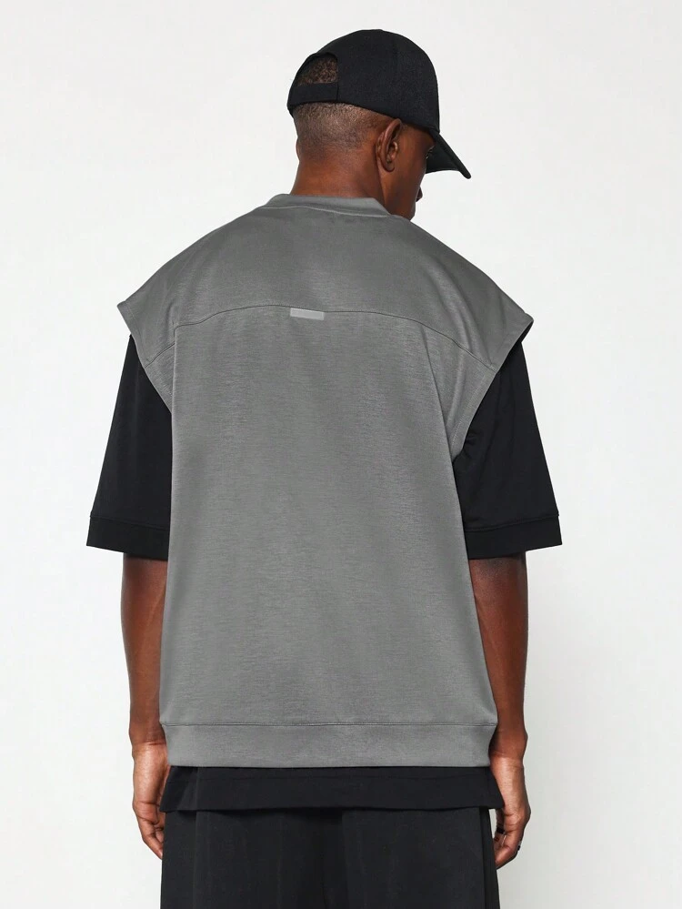 Streetwear Athleisure High Neck Half Sleeve Pull Over Sweatshirts