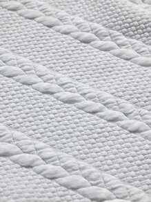 EMERY ROSE Áo khoác nữ cỡ lớn dáng suông mùa thu/đông, phối màu tương phản, thích hợp cho lễ Tạ ơn. - trắng - Xem 6