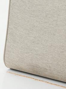 1 tấm thảm chùi chân dệt họa tiết, màu kaki/xám, thảm chùi chân ngoài trời phong cách Bắc Âu, đế cao su chống trượt, chống trầy xước, dễ vệ sinh, không chặn cửa, thích hợp cho trang trí nhà trong nhà, ngoài trời, nhà bếp, phòng ăn, sân vườn, nhà để xe - Màu Khaki - Xem 8