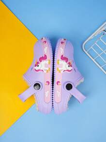 Zapatillas de casa con dibujos de jardín de EVA para niñas pequeñas, de invierno
