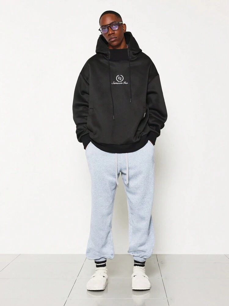 Premium Embroidered Logo Pullover Hoodie