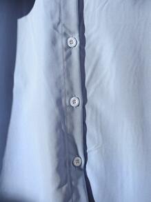 SHEIN Young Girl And Young Girl Casual Autumn New 2 In 1 Shirt Patchwork Sweatshirt Dress, Fashionable, Versatile, Suitable For Everyday Outings, Can Be Paired With Various Jackets, Suitable For Leisure Occasions,