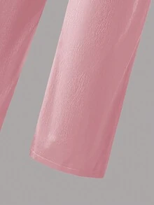 Bộ 2 áo phông in hình Graffiti dễ thương cho bé gái tuổi teen và quần yếm, trang phục thường ngày mùa hè - Bụi hồng - Xem 3