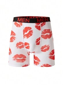 4pcs/Set Men's Simple Letter Print Casual Boxer Briefs - Multicolor - View 4