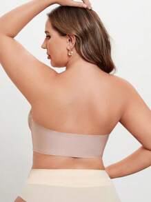 Große Größen Spitze Besatz BH mit Bügel, 1 Stück Lingerie