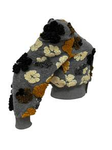 European & American Fashion Ladies Fluffy Suitable Cardigan - Grey - View 4