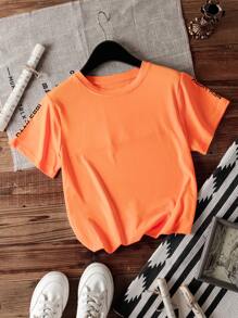 INAWLY 女士夏季休闲标语和汽车印花短袖 T 恤