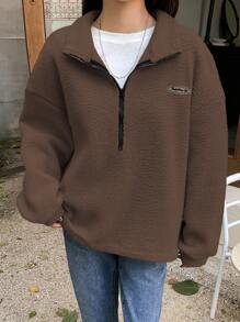 DAZY Sudadera con capucha de terciopelo desmontable de otoño e invierno casual