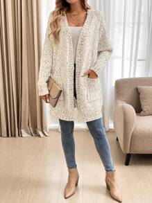 SHEIN LUNE 女式印花休闲长袖开衫 - 彩色 - 查看 4