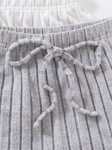 SHEIN 3 Sets Women Solid Color Ribbed Cami Top And Shorts Sleepwear Pajama Set Lounge Set - Multicolor - View 5