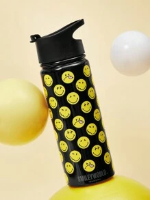 SmileyWorld® | SHEIN 卡通图案保温水瓶 - 彩色 - 查看 3