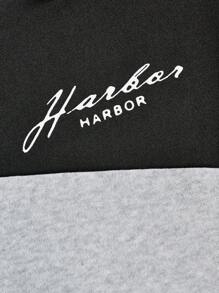 SHEIN Bộ 2 món/Bộ áo nỉ trùm đầu thường ngày cho bé trai tuổi teen và quần thể thao, dành cho mùa xuân và mùa thu - Nhiều màu - Xem 3