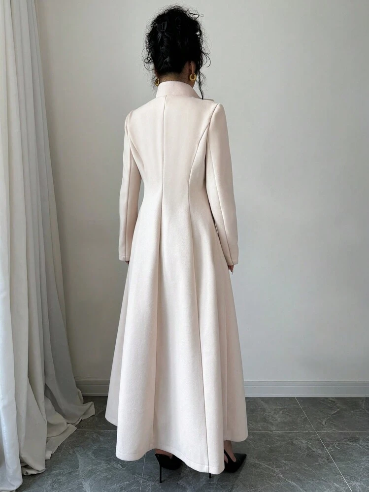 white winter dress coat womens White Wool Coat, Winter Wedding Dress Coat, Wedding Wool Coat, Wool Bridal  Coat, Wool Wrap Princess Coat, Belted Wool Coat Women 3880#