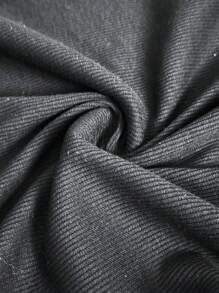 Slaydiva Casual Sexy Solid Color Rib-Knit Button V-Neck Camisole For Women - Black - View 9