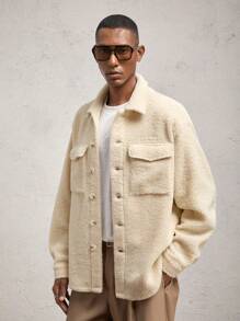 AKNOTIC Business Casual Men's Knitted Slim Fit Stand Collar Long Sleeve Jacket, Suitable For Autumn And Winter