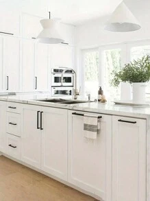 1pc Black Cabinet Handle, Matte Black T-Shaped And Square Stainless Steel Kitchen Handle, Furniture Hardware ,Door Knob Cabinet Wardrobe Drawer Pull,Cabinet Pulls Christmas For Holiday Gift Giving