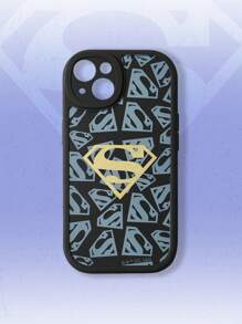 SUPERMAN X ROMWE 1 Stück Handyhülle mit Superhelden Logo, kompatibel mit iPhone und anderen Modellen