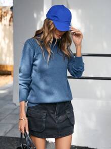 Aveloria Affinna French Classic Turtleneck Casual Pullover Sweater