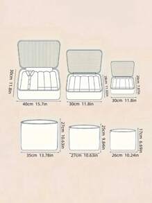 1 Or 2 Sets (6 Pieces Per Set) Multifunctional Suitcase Storage Bag, Foldable For Outdoor Travel, Sundries And Dirty Clothes Sorting, Compression Storage Shoe Bag, Clothing Underwear Bag, Green