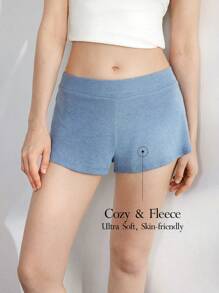 Ocili Pantalón de verano simple de casa para mujer de unicolor