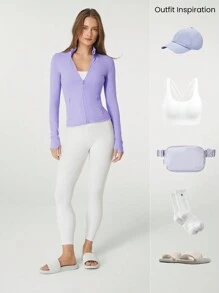 GLOWMODE Chaquetas deportivas para mujer - Morado - Ver 7